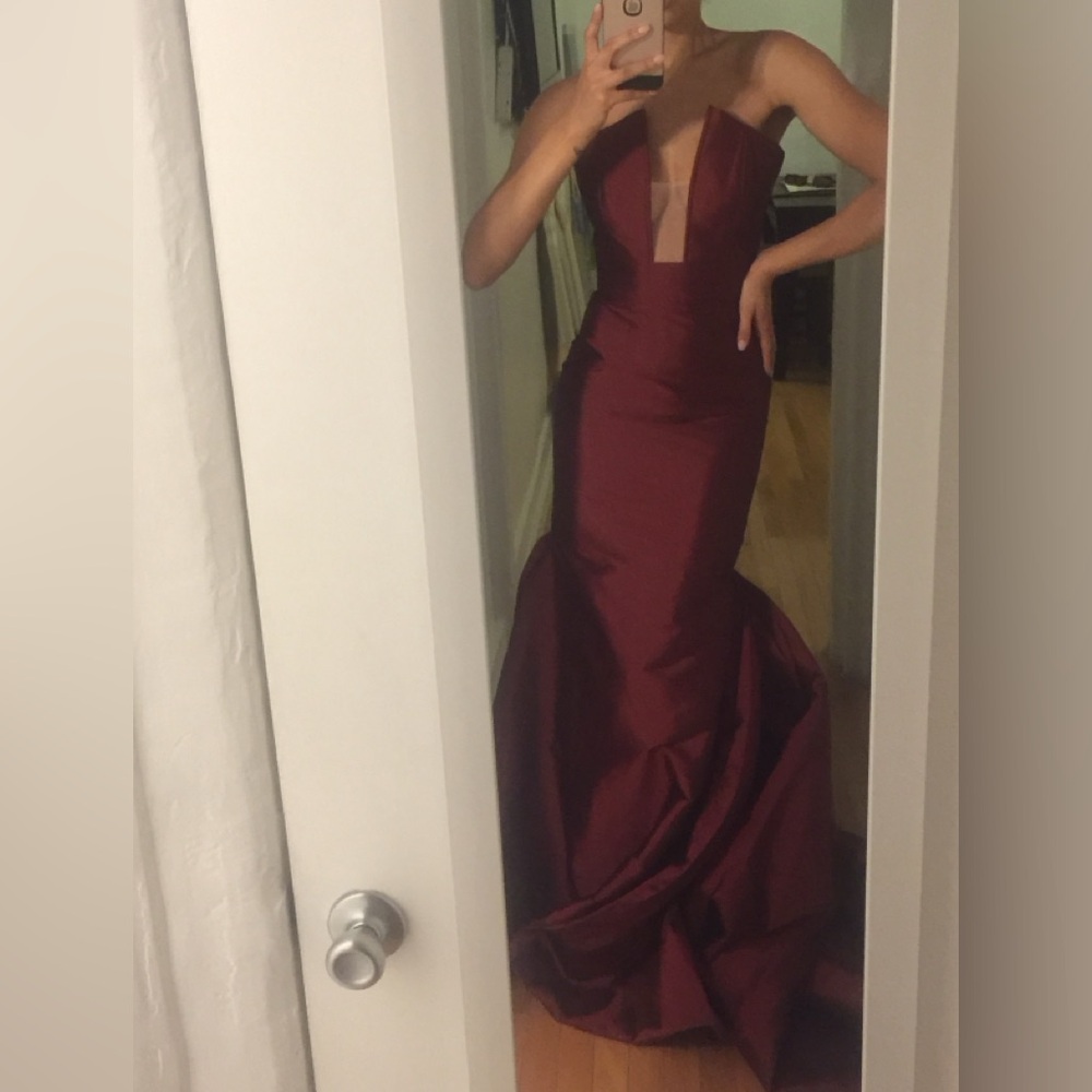 Fernando Wong formal gown - wine color - size 2/4